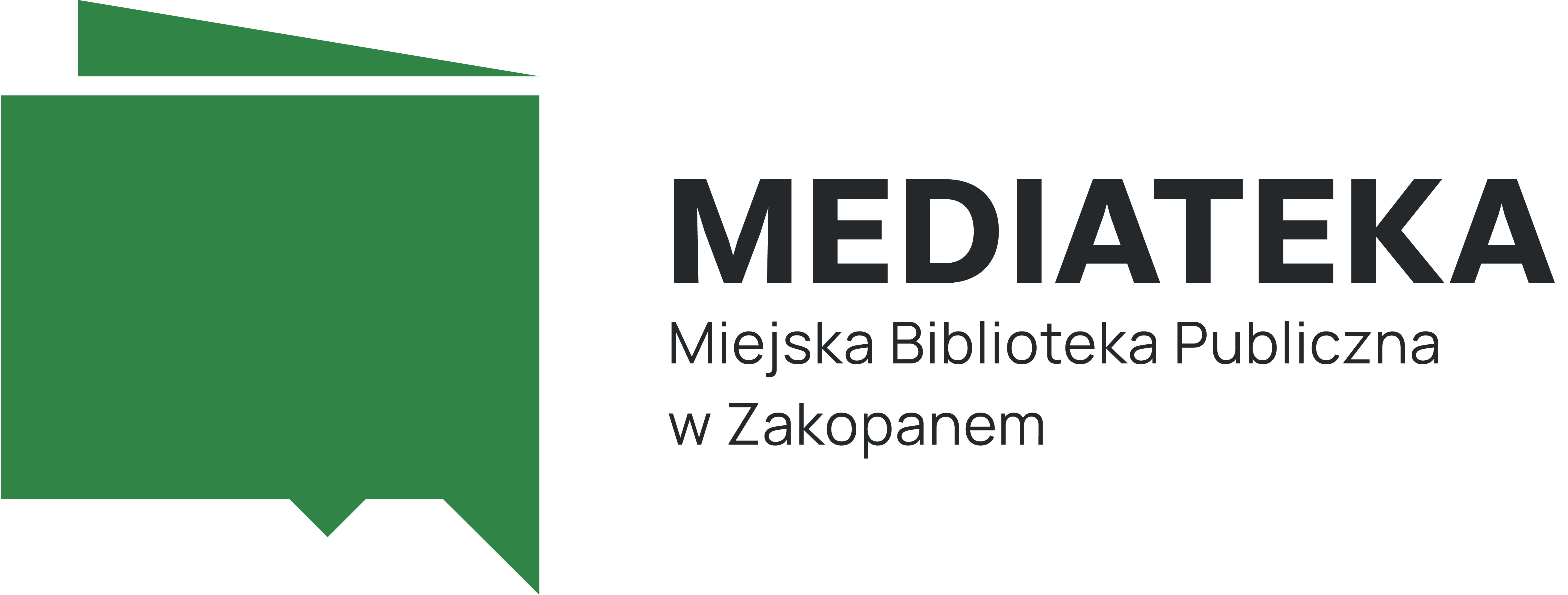 Mediateka Logo Zielen Czern RGB