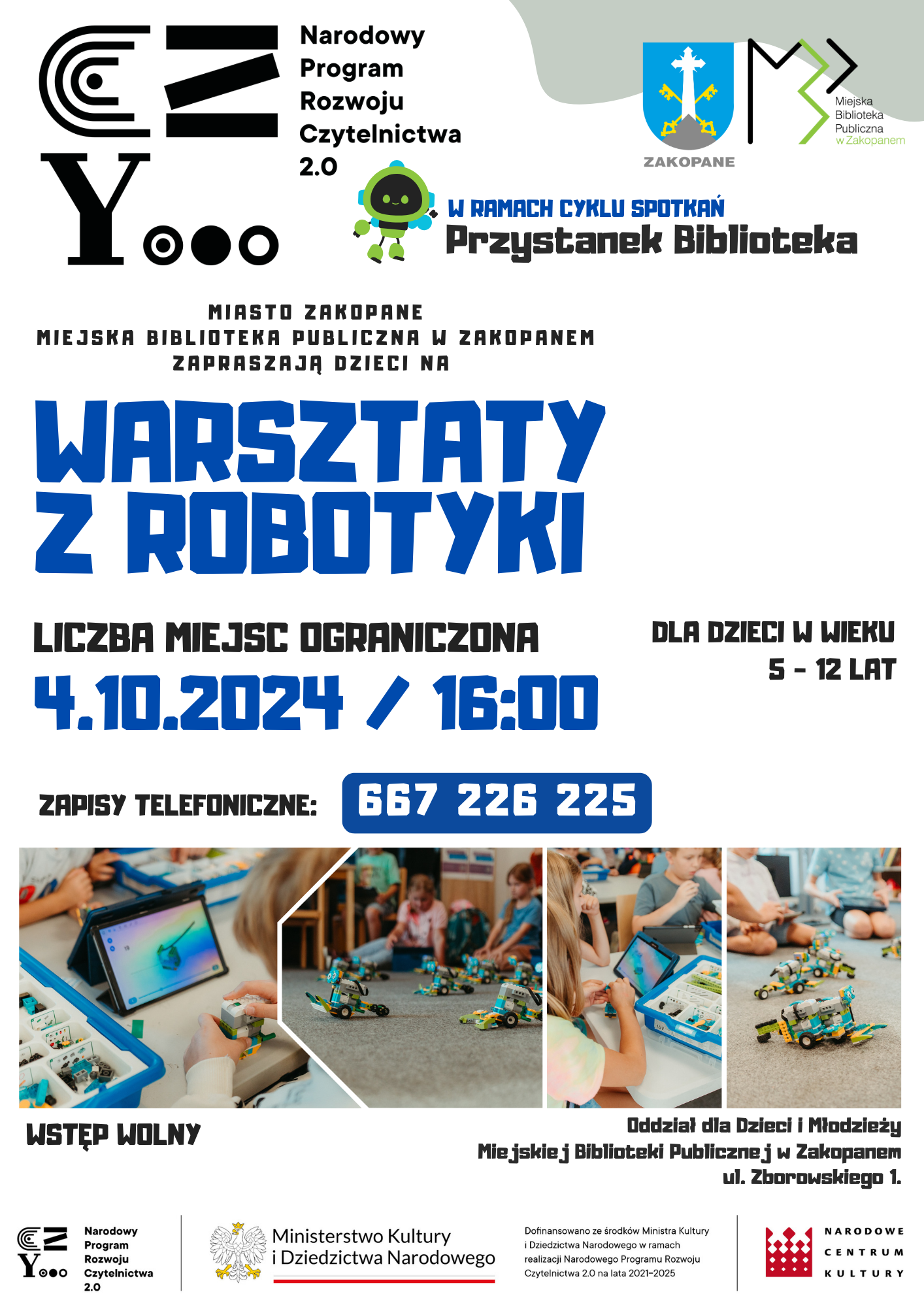 Przystanek Biblioteka Warsztaty z robotyki